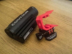 contour mount - gopro compatible sport & outdoors action cam 3d print model - Mito3D