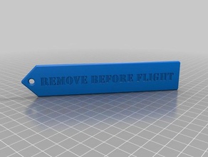 remove before flight rc vehicles aviation battery drone flag keychain label lipo multicopter pilot plane quadcopter radio control tag uav 3d print model - Mito3D