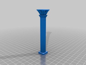 customizable column buildings & structures architecture building customizer model parametric terrain 3d print model - Mito3D