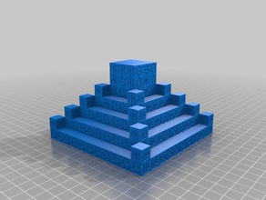 de la pirámide La impresión en 3d arquitectura blokify edificio biblioteca 3d print model - Mito3D