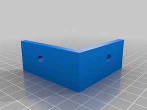 il mio personalizzato rinforzato staffa angolare parti di ricambio su misura 3d print model - Mito3D