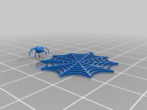 Spinnennetz-Ohrring Ohrringe arachnid creative Kreatur Schmuck Anhänger Phobie 3d print model - Mito3D