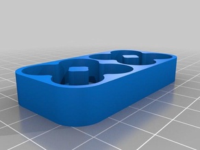 rounded 8 aa battery holder organization customized themakerhive 3d print model - Mito3D