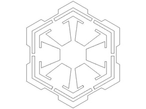 sith logo Zeichen logos 3d emblem emblema geometrie prusa 3d print model - Mito3D