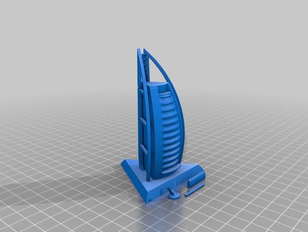 tower arabs buildings structures architecture model 3D print model - Mito3D