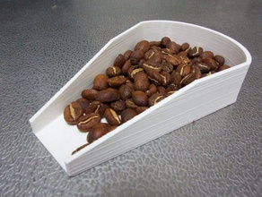 coffee bean mini scoop kitchen & dining 3d print model - Mito3D