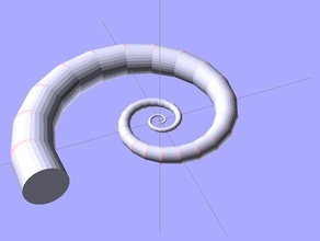 customizable logarithmic spiral math art customizer nautilus 3d print model - Mito3D