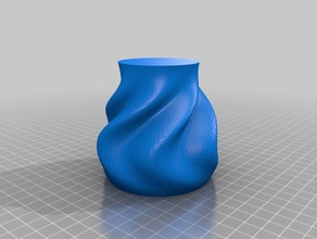 meu personalizados enrugadas orgânica vaso recipientes personalizado 3d print model - Mito3D