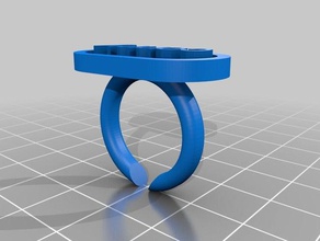 meu texto personalizado anel anéis 3d print model - Mito3D