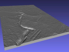 las cataratas del niágara de aprendizaje Mapa 3d la geodesia mapa relieve elevado topográfica topografía 3d print model - Mito3D