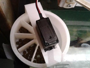 alimentador automático de peixes diy arduino o uno automática peixe rc servo 3d print model - Mito3D