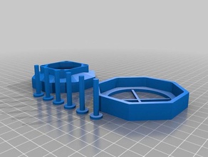 mini karbon filtre gövdesi aktif 40mm egzoz fanı parçalar uyuyor 3d print model - Mito3D