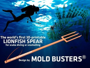 mergulho lança o peixe-leão caça 3d imprimíveis esporte ao ar livre legal mergulhador gadget engrenagem leão de peixe modelo molde prática programa configuração snorkelling tech ferramenta ferramentas 3d print model - Mito3D