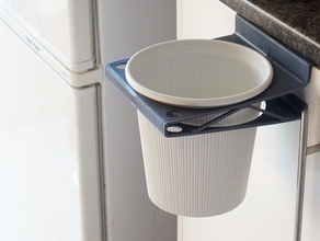 waste bin holder kitchen door & dining 3d print model - Mito3D