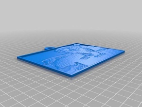 cody course 2d art personnalisé 3d print model - Mito3D