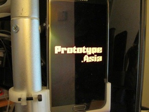 galaxy note 2-Rohr montieren mobile Telefon dock 3d print model - Mito3D