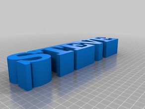 il mio personalizzato 5 lettere della riga su misura 3d print model - Mito3D