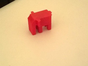 pequeno elefante animais 3d print model - Mito3D