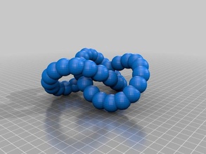 trèfle noeud balles les mathématiques l'art 3d print model - Mito3D