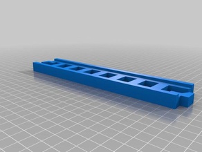 lincoln logs railroad basic straight track piece - improved toys & games 3d print model - Mito3D