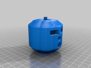 my customized jack-o-lantern decor 3d print model - Mito3D