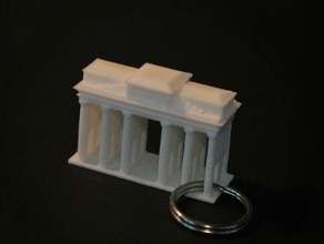 berlin brandenburger tor llaveros de la arquitectura berlín 3d print model - Mito3D