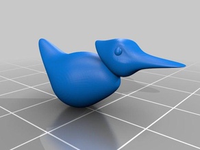 Ente machte einfach Spaß Tiere Bad Modell Nashorn 3d print model - Mito3D