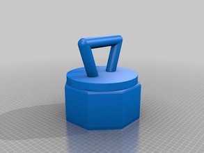 25 lb hervidor de agua peso relleno monedas un centavo deporte al aire libre personalizado 3d print model - Mito3D