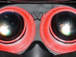 oculus rift dk2 - eye cup ipd 68mm -5-diottrie computer diottrie oculare obiettivo 3d print model - Mito3D