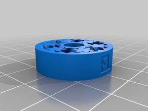real fidget roda de 1 partes personalizado 3d print model - Mito3D