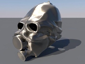 lissé supérieur res version civile protection028 le costume de gaz masque à la protection l' 3d print model - Mito3D