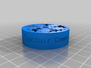 sinclair bearing my customized emmet's gear text mechanical toys 3d print model - Mito3D