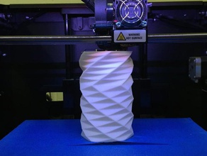 twisted hexagonal prism sculptures flower vase hexagon spiral mode printing 3d print model - Mito3D