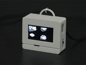 animierte fliegende toaster oled-Schmuck Mode mac Halskette retro Bildschirm tragbar 3d print model - Mito3D