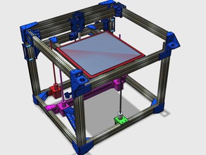 c-bot 3d printer printers bowden corexy core xy h-bot hbot open builds v-slot v slot 3d print model - Mito3D