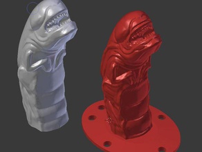 alien chestburster halloween prop Requisiten 3d print model - Mito3D