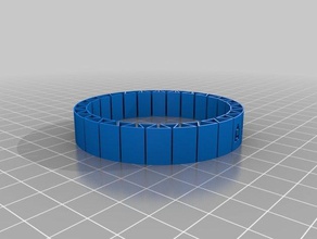 mon personnalisés flexible nom de bracelet les bracelets personnalisé 3d print model - Mito3D