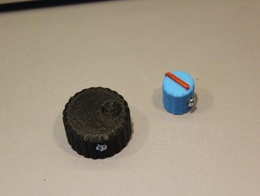 knobs electronics parts knob 3d print model - Mito3D