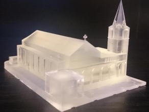 eglise fully buildings & structures 3d print model - Mito3D