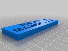 mchs maker lab design Schilder & logos 3d print model - Mito3D