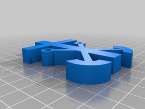 holy cross anchor sculptures 3d print model - Mito3D