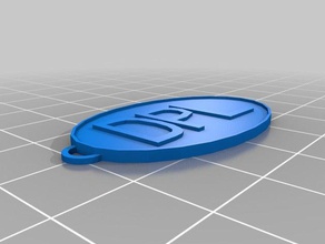 meu personalizada chaveiro oval chaveiros personalizado 3d print model - Mito3D