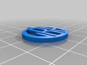lba monogram pendant jewelry customized 3d print model - Mito3D