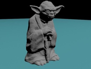 yoda sculture 3d 3dsmax ragazzi modello sci-fi di star wars giocattolo 3d print model - Mito3D