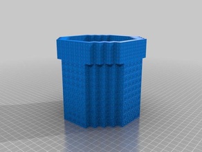 fioriera La stampa 3d blokify vaso di fiori biblioteca 3d print model - Mito3D
