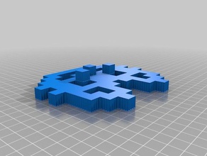 cat La impresión en 3d blokify las bibliotecas biblioteca pixel art 3d print model - Mito3D
