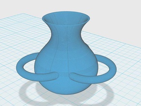 vase holding art 3d print model - Mito3D