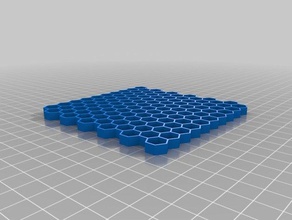 my customized honeycomb generator 5mm d biology 3d print model - Mito3D