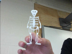 el esqueleto de la decoración los huesos halloween ornamento 3d print model - Mito3D