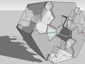 coletor de bloqueio-guia hexagonal caixa outros anáglifo skeinforge o percurso da ferramenta 3d blender recipiente fastenerless meshlab reprap sketchup 3d print model - Mito3D